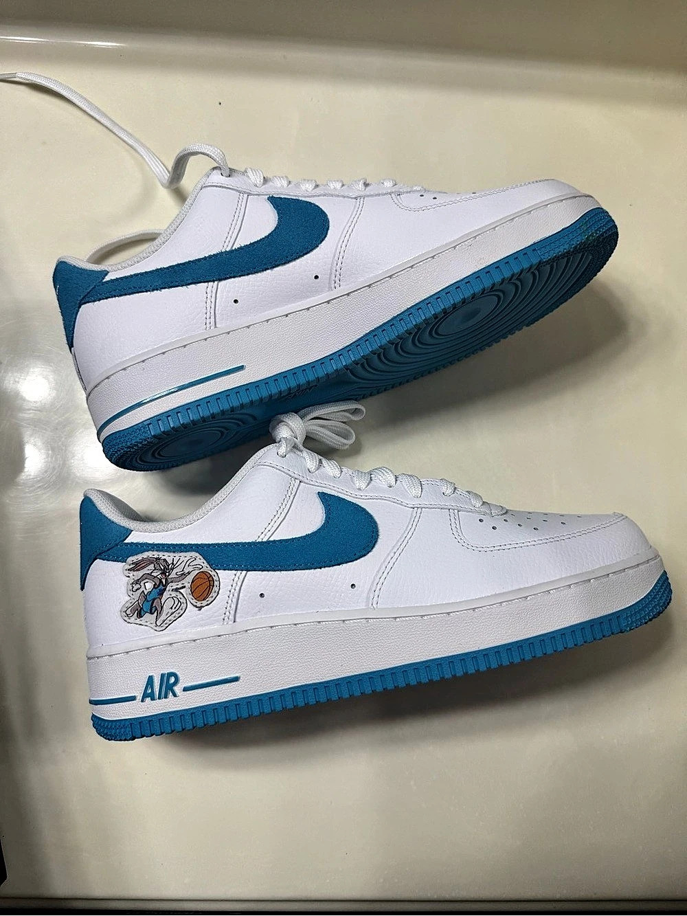 Nike Air Force 1 '07 Space Jam “Hare”US 9
